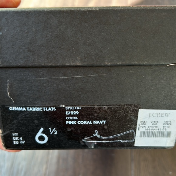 J Crew colorful fabric pointed toe flats 6.5 - Picture 5 of 6